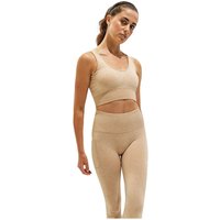 TriDri Women's Multisport Ribbed Seamless 3D Bra in Natural | Size: Medium
