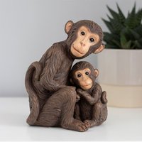Something Different Monkey Mother & Ornament in Brown