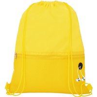 Bullet Men's Oriole Mesh Drawstring Bag in Yellow