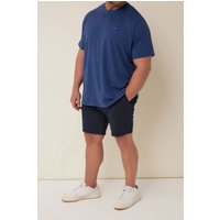 BadRhino Men's Stretch Chino Shorts in Mid Navy | Size: 50R