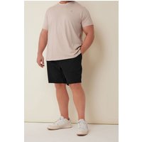 BadRhino Men's Elasticated Waist Chino Shorts in Black | Size: XL