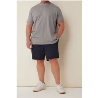 BadRhino Men's Elasticated Waist Chino Shorts in Mid Navy | Size: XL