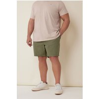 BadRhino Men's Elasticated Waist Chino Shorts in Light Khaki | Size: Large