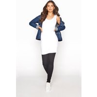 Long Tall Sally Women's Tall Longline Vest Top in White | Size: 14-16