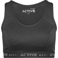 Yours Women's Padded Sports Bra in Black | Size: 18-20