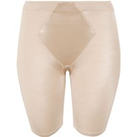 Yours Women's Satin Control Short in Nude | Size: 26-28