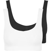 Yours Women's 2 Pack Seamless Padded Bras in Black | Size: 26-28