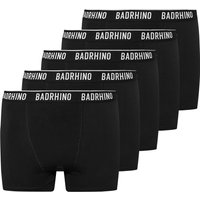 BadRhino Men's 5 Pack Boxers in Black | Size: XL