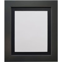 Frames & Mirrors 4U Metro Black Frame with Black Mount 50 x 70CM Image Size A2 | Size: 50 x 70 cm