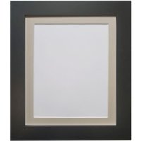 Frames & Mirrors 4U Metro Black Frame with Light Grey Mount 60 x 80CM Image Size 50 x 70 CM | Size: 60 x 80 cm