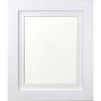 Frames & Mirrors 4U Metro White Frame with White Mount for Image Size 4.5 x 2.5 Inch