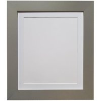 Frames & Mirrors 4U Metro Dark Grey Frame with White Mount for Image Size A5