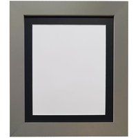 Frames & Mirrors 4U Metro Dark Grey Frame with Black Mount 50 x 70CM Image Size 24 x 16 Inch | Size: 50 x 70 cm