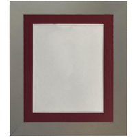 Frames & Mirrors 4U Metro Dark Grey Frame with Red Mount for Image Size 30 x 20 Inch