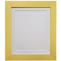 Frames & Mirrors 4U Metro Gold Frame with White Mount for Image Size 24 x 16 Inch