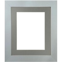 Frames & Mirrors 4U Metro Light Grey Frame with Dark Grey Mount for Image Size 24 x 18 Inch