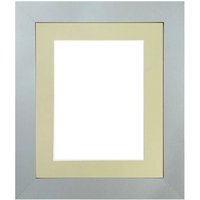 Frames & Mirrors 4U Metro Light Grey Frame with Light Grey Mount for Image Size 9 x 7 Inch
