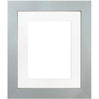 Frames & Mirrors 4U Metro Light Grey Frame with White Mount for Image Size A4