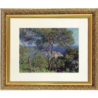 Frames & Mirrors 4U Landscape 1 Mounted & Framed Print in Gold Dahlia Frame 11 x 9 Inch | Size: W11" x H9"