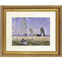 Frames & Mirrors 4U Landscape 2 Mounted & Framed Print in Gold Dahlia Frame 22 x 18 Inch | Size: W22" x H18"