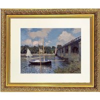Frames & Mirrors 4U Nautical Two Mounted & Framed Print in Gold Dahlia Frame 22 x 18 Inch | Size: W22" x H18"