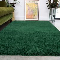 Forest Green Super Soft Shaggy Rug Emerald cm x 240 cm