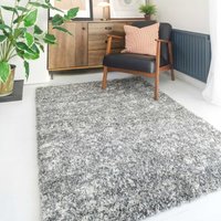 Soft Shaggy Rugs Deep Pile Fluffy Bedroom Carpet Mat Silver cm x 290 cm
