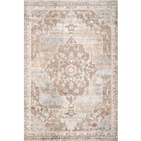 Traditional Medallion Bordered Living Area Rug cm x 150 cm