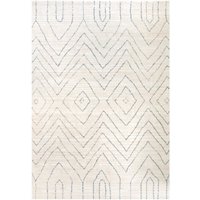 Beige Moroccan Berber Stripe Super Soft Rug cm x 290 cm