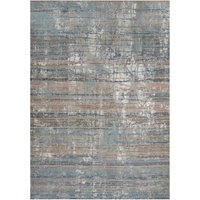 Beige Abstract Distressed Effect Area Rug Mid cm x 280 cm