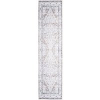 Light Beige Distressed Hallway Runner Rug Non Slip & Washable cm x 240 cm