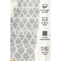 Trellis Cut to Measure Stair Carpet Runner Rug 60cm Wide cm x 510 cm