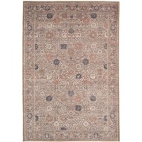 Kukoon Beige Floral Washable & Non Slip Distressed Living Room Area Rug | Size: 240 cm x 330 cm