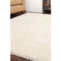 Soft Fluffy Shaggy Living Room Cosy Fireside Area Rugs Cream cm x 170 cm