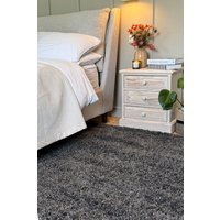Slate Soft Fluffy Shaggy Cosy Warm Bedroom Area Rugs Mid cm x 230 cm