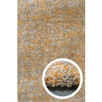 Super Soft Mottled Tonal Ochre & Grey Shaggy Living Room Area Rugs cm x 170 cm