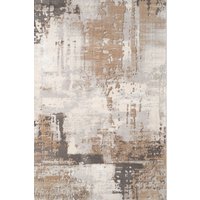 Cream Modern Contemporary Abstract Medium Area Rug 120cm x 170cm Light cm x 170 cm