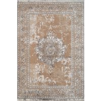 Modern Abstract Geometric & Distresssed Vintage Style Living Room Area Rugs & Runners Taupe cm x 170 cm