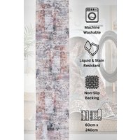 Washable Runner Rug Abstract Long Hallway Carpet Mat 80cm x 300cm cm x 300 cm