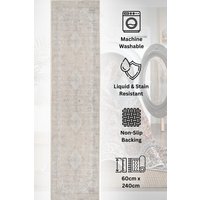 Washable Runner Rug Vintage Long Hallway Carpet Mat 80cm x 300cm cm x 300 cm