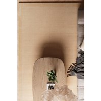Deep Pile Natural Wool Bedroom Area Rug Beige Grey Bedside Mat 120cm x 170cm Beige cm x 170 cm