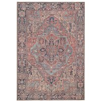 Kukoon 80x150cm Red Aztec Washable Indoor Doormat Front Door Entrance Rug | Size: 80 cm x 150 cm