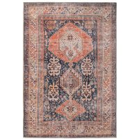 Kukoon 80x150cm Navy Washable Indoor Doormat Front Door Entrance Rug | Size: 80 cm x 150 cm