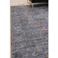 Distressed Soft Washable & Liquid Repellent Living Room Area Rug Mid cm x 230 cm