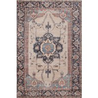 Cream Distressed Soft Washable & Liquid Repellent Living Room Area Rug Light cm x 240 cm