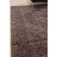 Distressed Soft Washable & Liquid Repellent Living Room Area Rug Walnut cm x 170 cm
