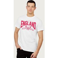England Red Text Euro Football Banner T Shirt