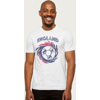 England Spin Paint Streaks Euro Football T Shirt