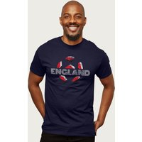 England Retro Ball Art Euro Football T Shirt
