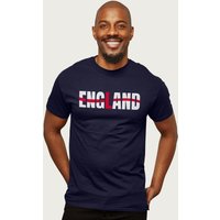 England Flag Text Euro Football T Shirt
